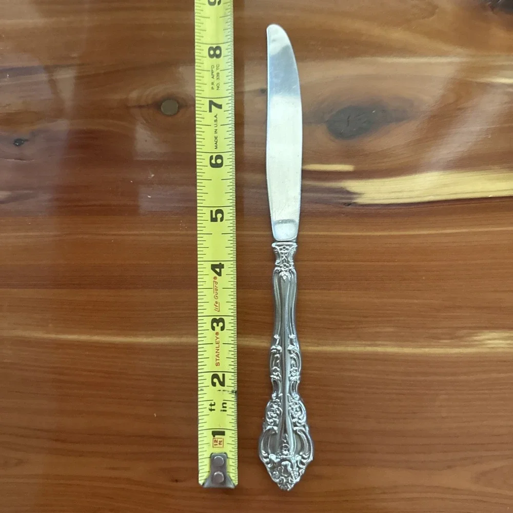 Oneida Michelangelo Heirloom Stainless Dinner Knives Set Of 4 9